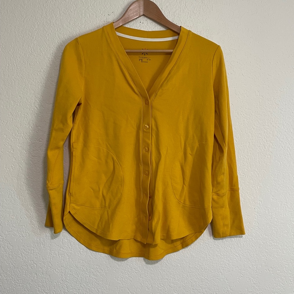 Yellow Button-Up Women's Top